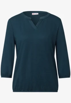 Split Neck Jersey Shirt