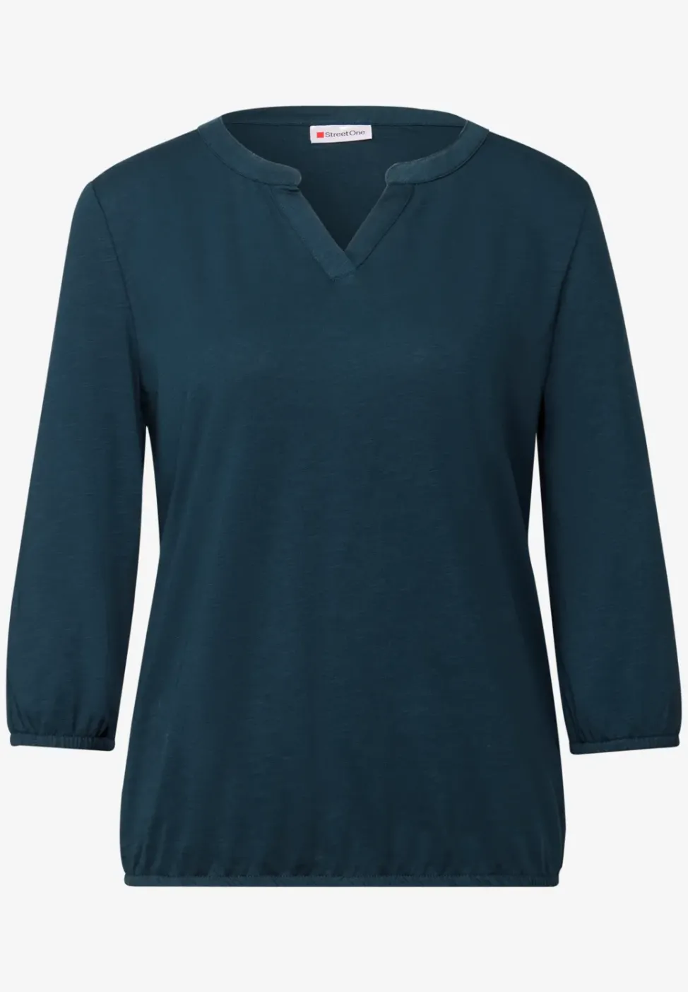 Split Neck Jersey Shirt
