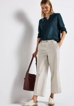 Split Neck Jersey Shirt