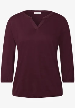 Split Neck Jersey Shirt