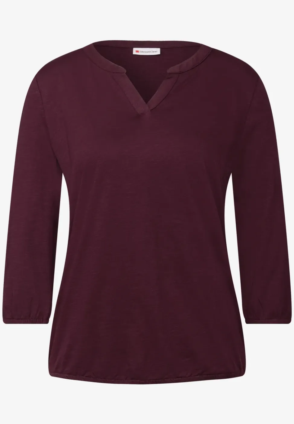 Split Neck Jersey Shirt