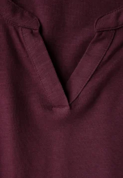 Split Neck Jersey Shirt