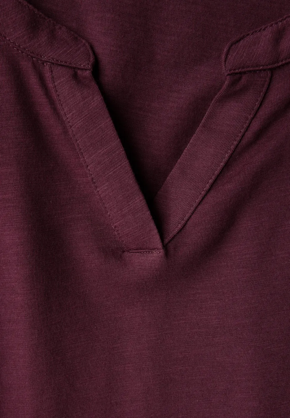 Split Neck Jersey Shirt