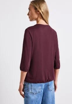Split Neck Jersey Shirt