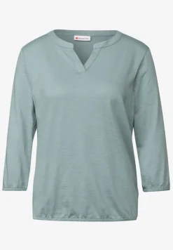 Split Neck Jersey Shirt