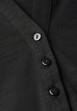 Split Neck Jersey-Shirt
