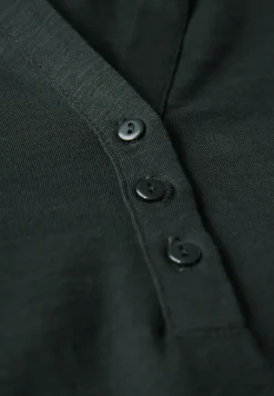Split Neck Jersey-Shirt