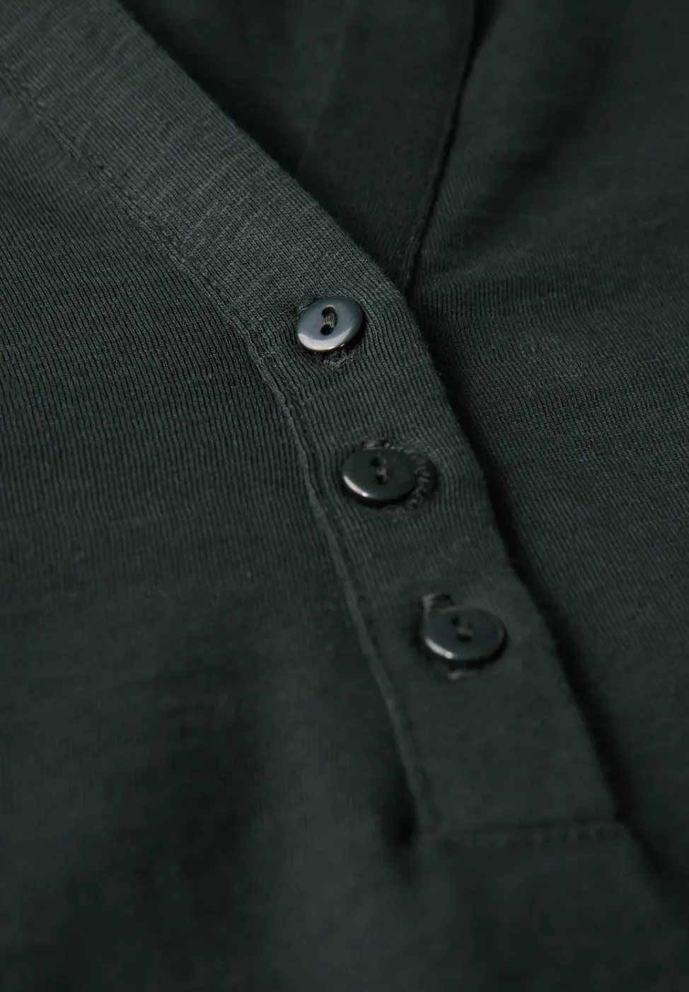 Split Neck Jersey-Shirt
