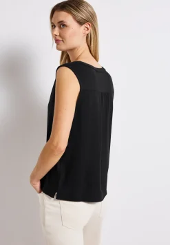 Split Neck Jersey-Top