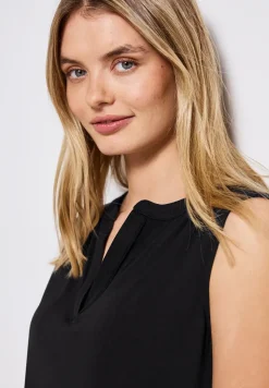 Split Neck Jersey-Top