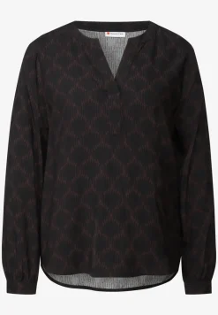 Split Neck Print-Tunika
