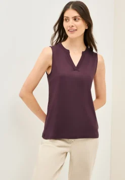 Split Neck Top
