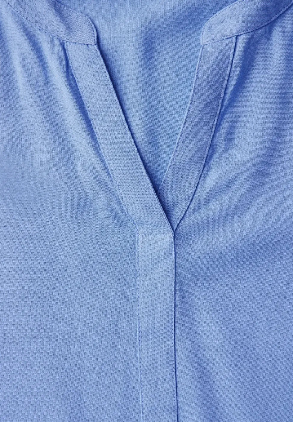 Split Neck Viskose-Bluse