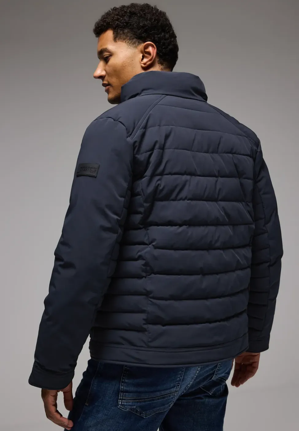 Steppjacke im Biker-Look
