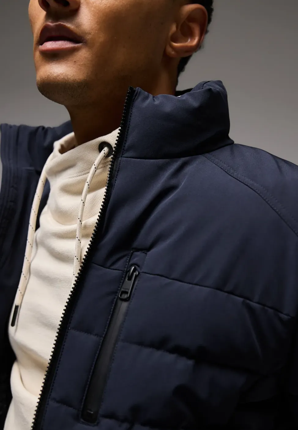 Steppjacke im Biker-Look