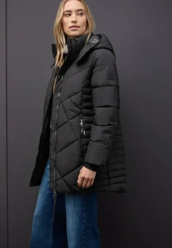 Steppjacke in Midi-Länge