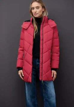 Steppjacke in Midi-Länge