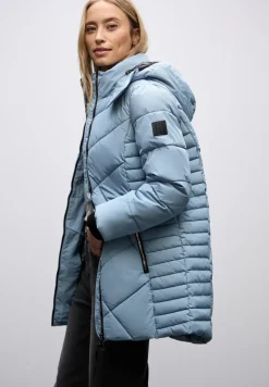 Steppjacke in Midi-Länge