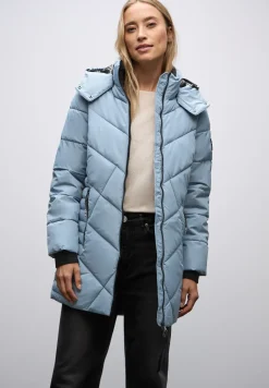 Steppjacke in Midi-Länge