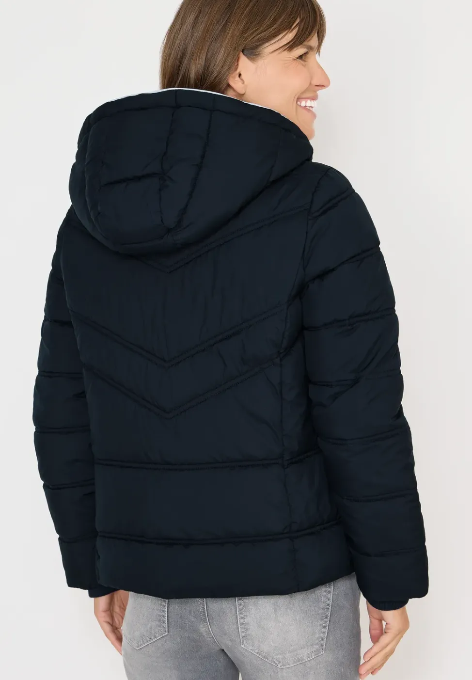 Steppjacke mit Kapuze