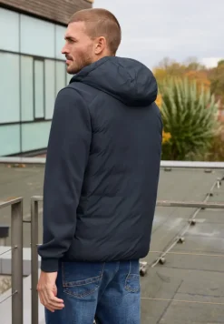 Steppjacke mit Sweat-Ärmeln