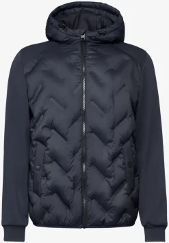 Steppjacke mit Sweat-Ärmeln