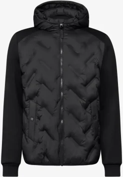 Steppjacke mit Sweat-Ärmeln