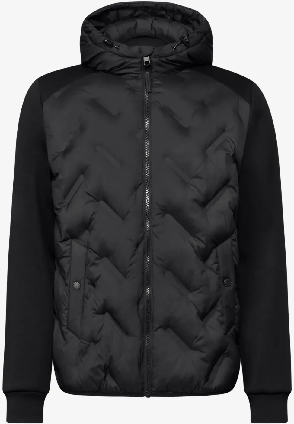 Steppjacke mit Sweat-Ärmeln