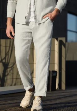 Straight Leg Chino aus Leinen