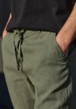 Straight Leg Chino aus Leinen
