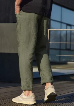 Straight Leg Chino aus Leinen