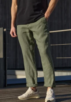 Straight Leg Chino aus Leinen