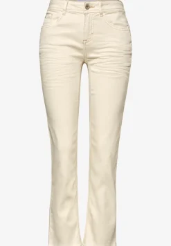 Straight Leg Jeans mit offenem Saum
