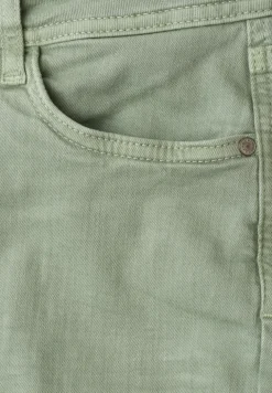 Straight Leg Jeans mit offenem Saum