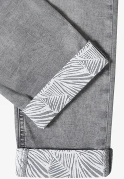 Straight Leg Jeans mit Saumdetail