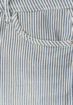 Straight Leg Jeans mit Streifen