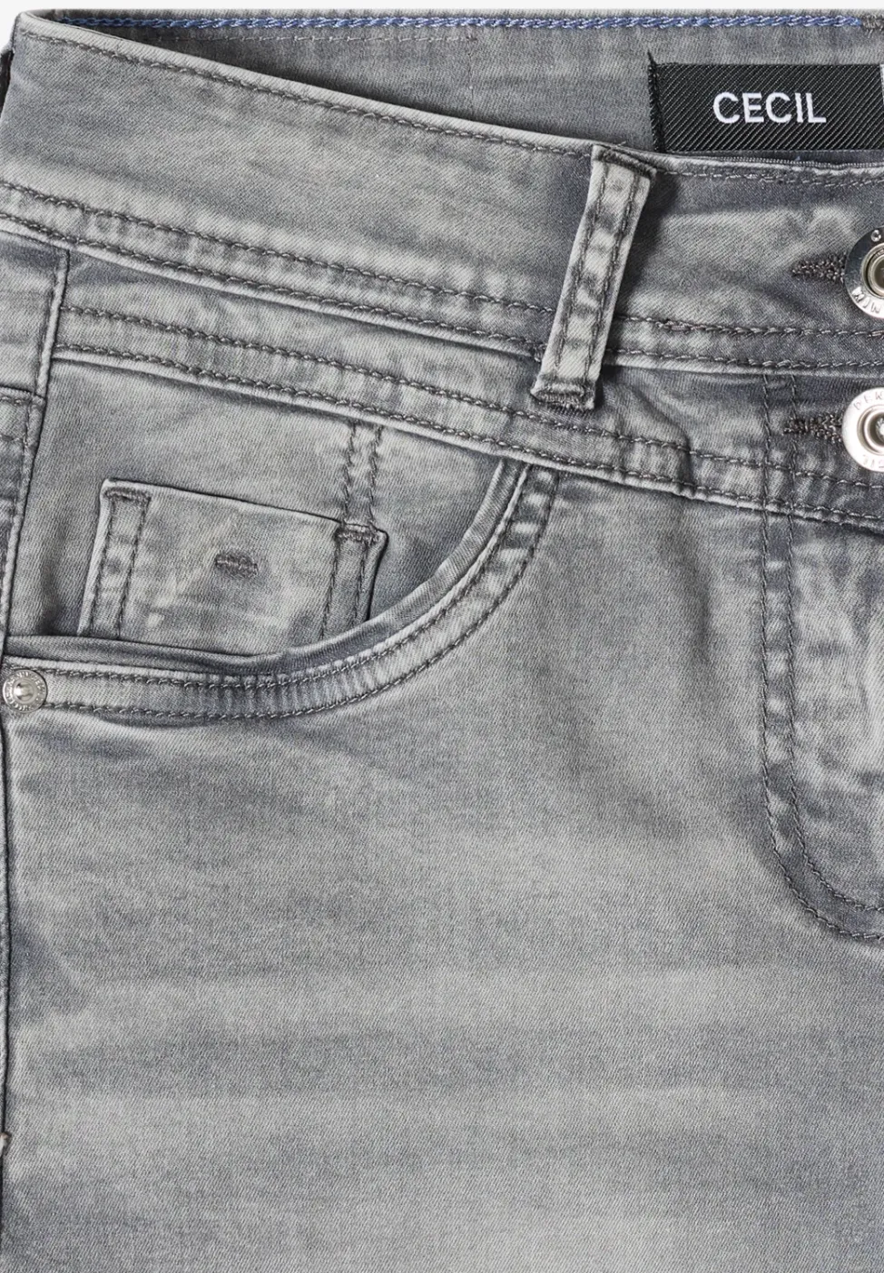 Straight Leg Jeansshorts im Slim Fit
