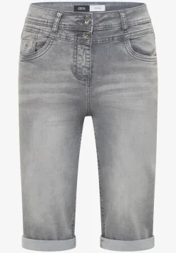 Straight Leg Jeansshorts im Slim Fit