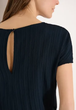 Straight Leg Jumpsuit mit Struktur