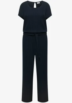 Straight Leg Jumpsuit mit Struktur