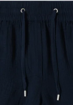 Straight Leg Shorts aus Musselinstoff