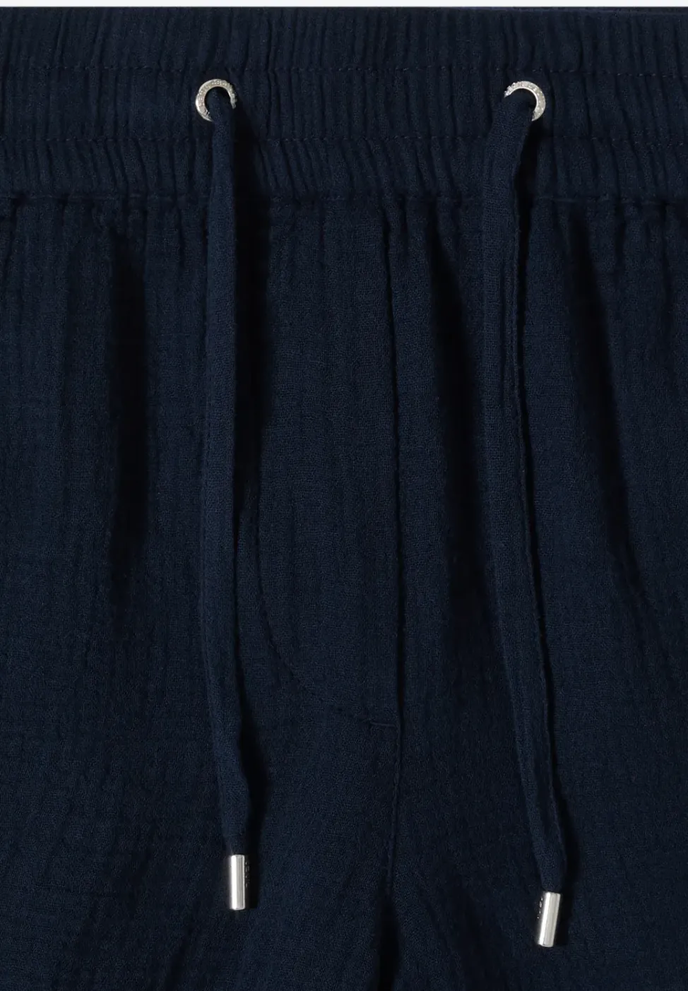 Straight Leg Shorts aus Musselinstoff