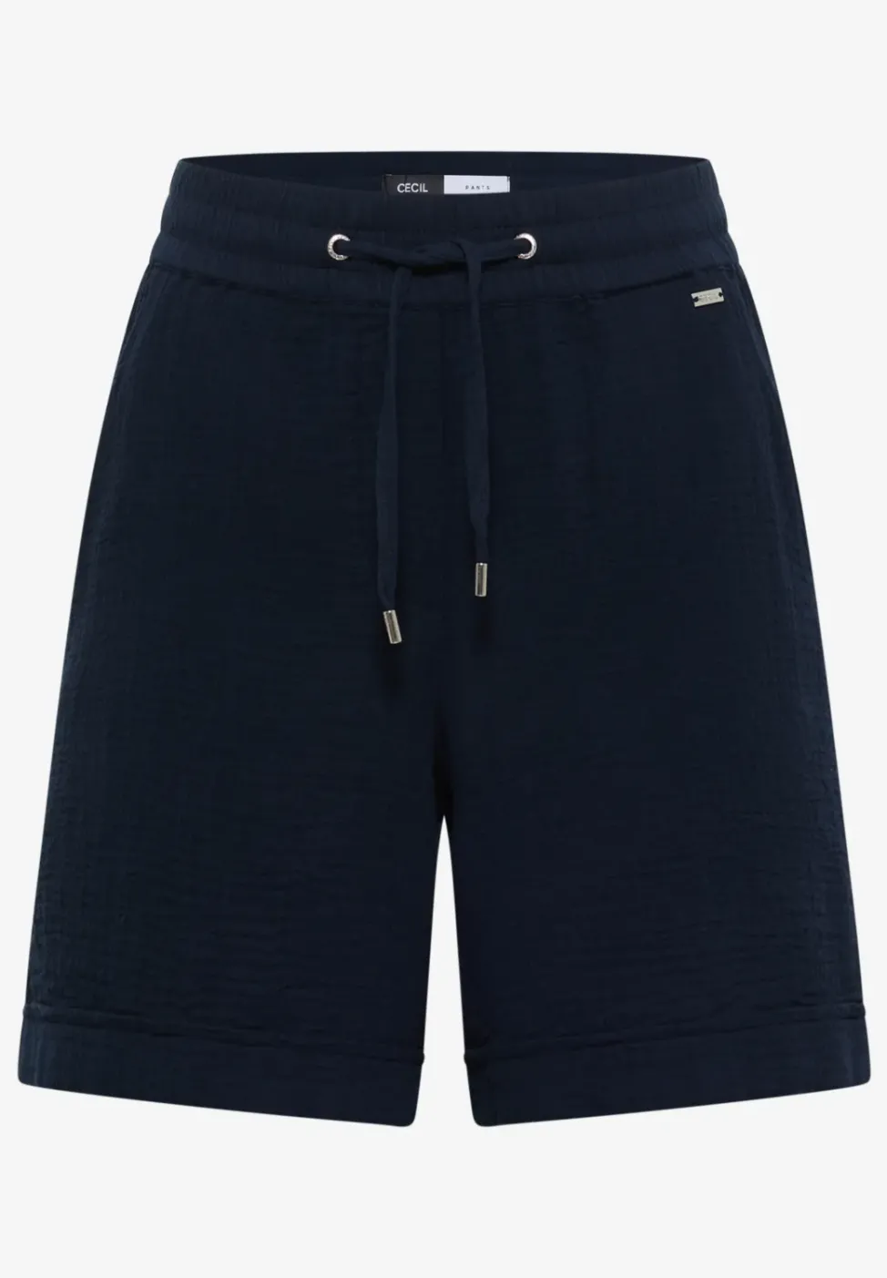 Straight Leg Shorts aus Musselinstoff