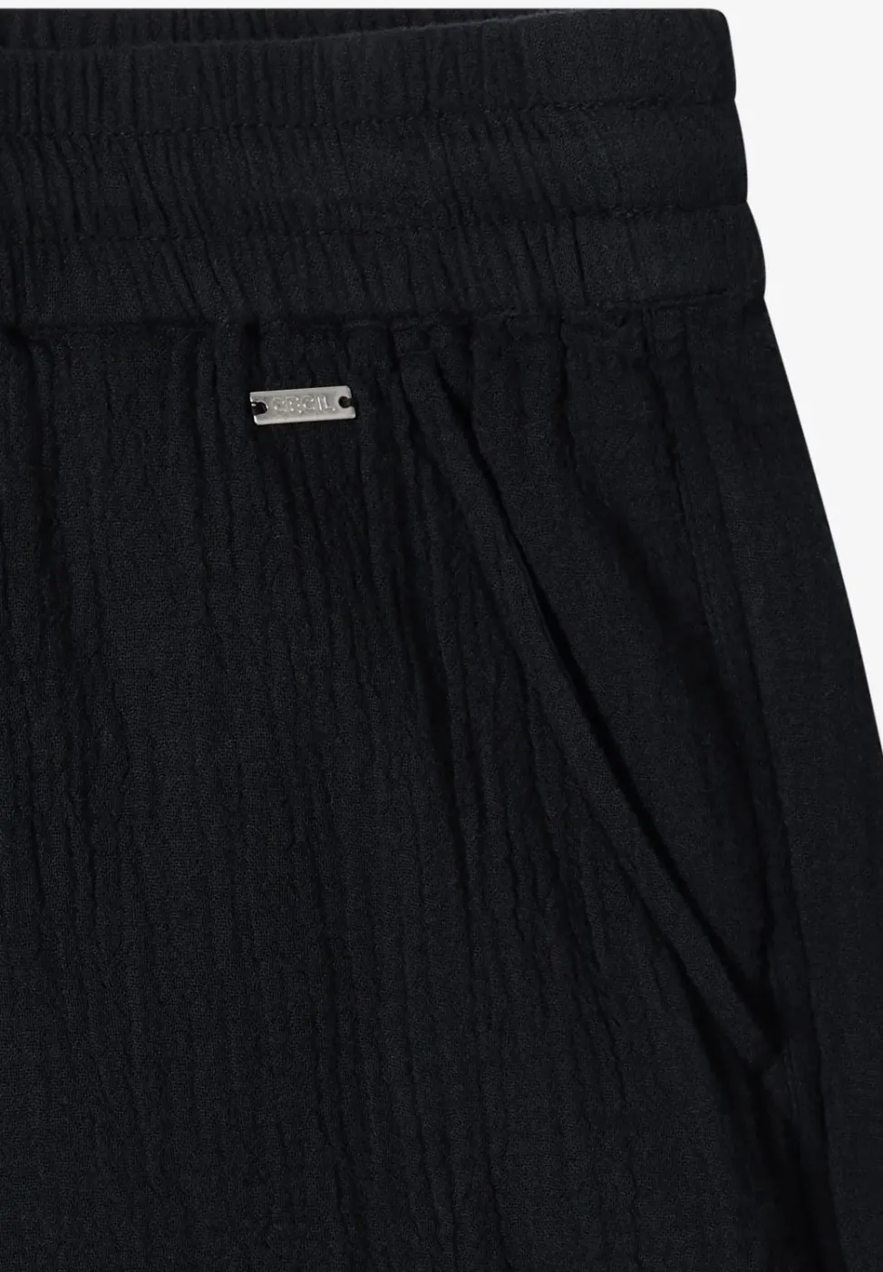 Straight Leg Shorts aus Musselinstoff