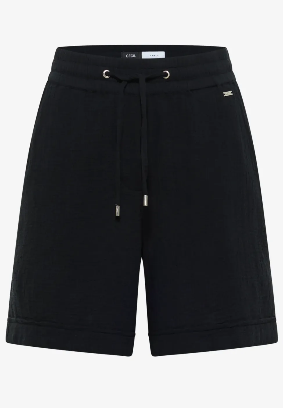 Straight Leg Shorts aus Musselinstoff