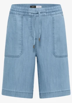 Straight Leg Shorts im Washed-Look