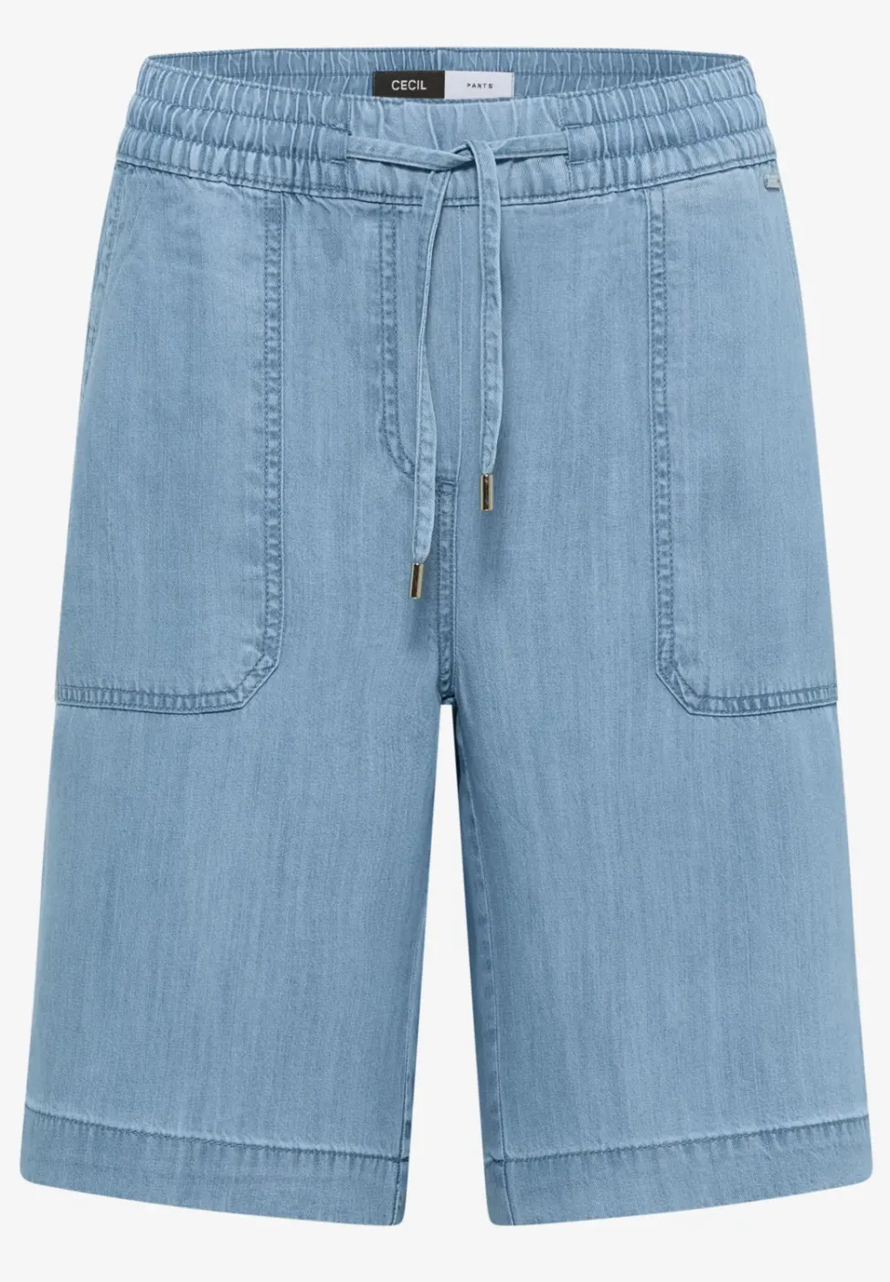 Straight Leg Shorts im Washed-Look