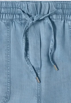 Straight Leg Shorts im Washed-Look