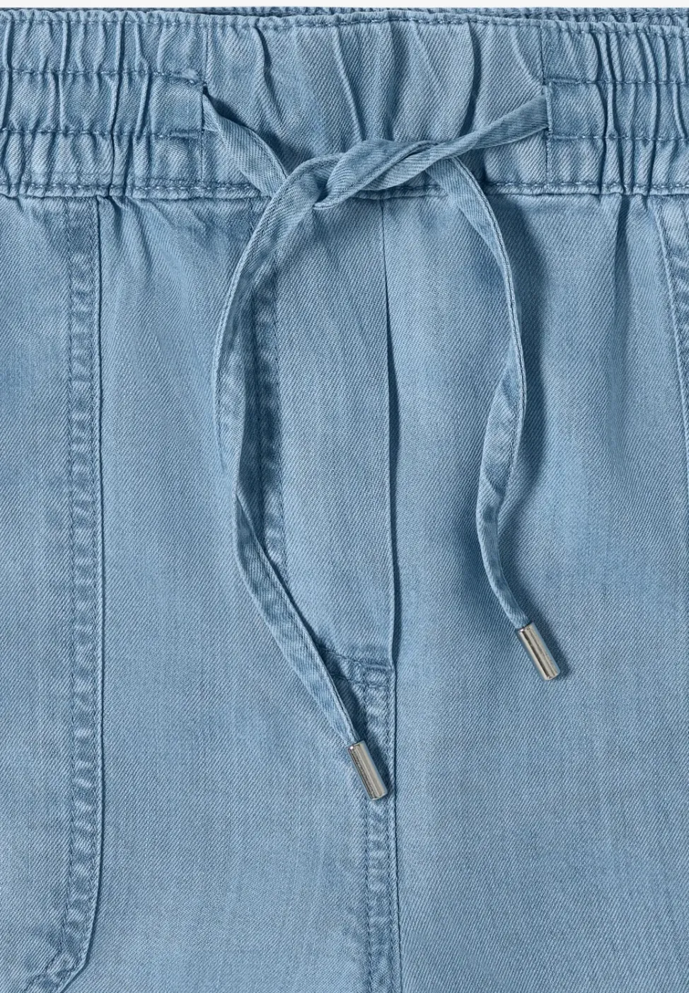 Straight Leg Shorts im Washed-Look