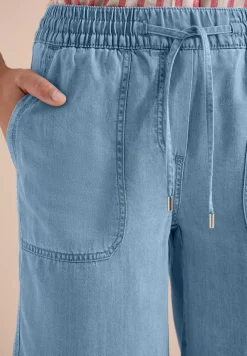 Straight Leg Shorts im Washed-Look